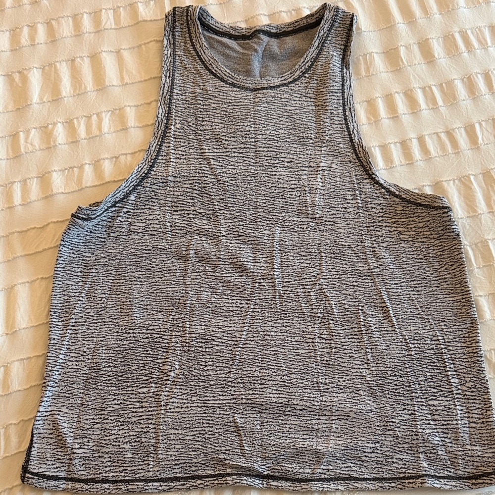 Lululemon Athletica Black and Gray Tank Top